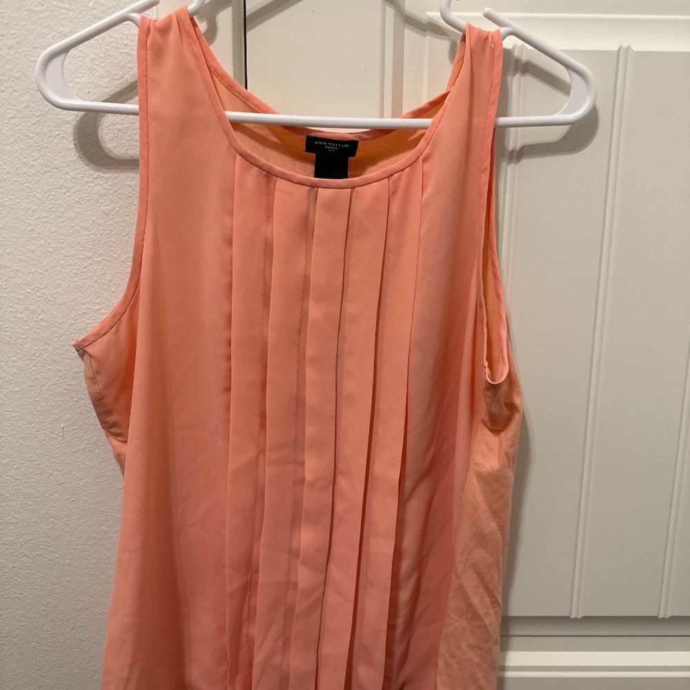 Ann Taylor Petite Coral Blouse